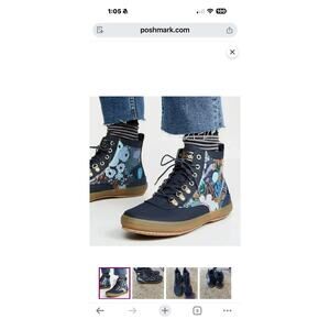 Keds x Rifle Paper Co. Boot in Navy